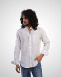 Off-White Cotton Cottlin Print Shirt